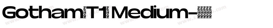 Gotham(T1) Medium字体转换